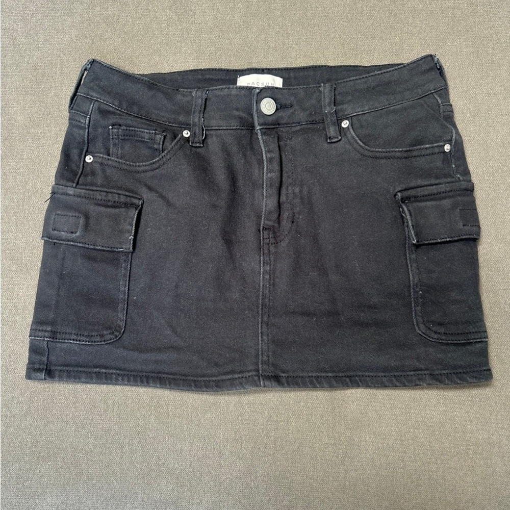 PacSun Black Cargo Mini Skirt